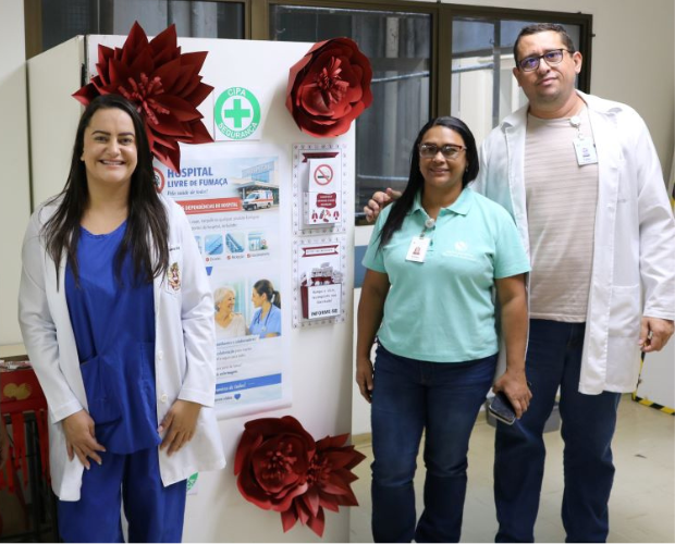 CIPA do CHSL realiza a��o de conscientiza��o sobre os males do tabagismo